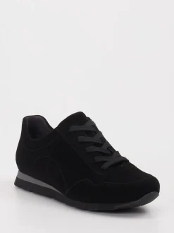 Semler – Sneaker aus Veloursleder schwarz