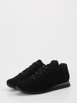 Semler – Sneaker aus Veloursleder schwarz