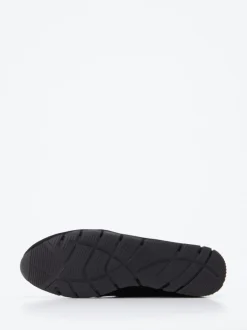 Semler – Sneaker aus Veloursleder schwarz