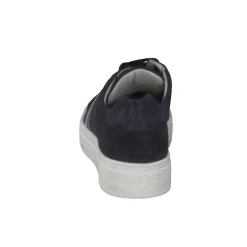 Semler – Sneaker aus Veloursleder Dunkelblau