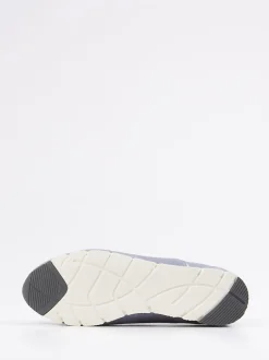 Semler – Sneaker aus Veloursleder in Taubenblau
