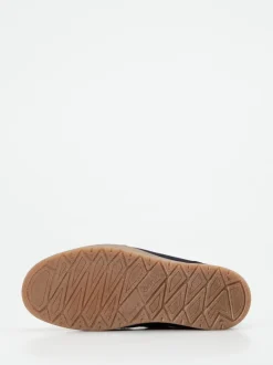 Semler – Sneaker-Boots aus Veloursleder Dunkelblau