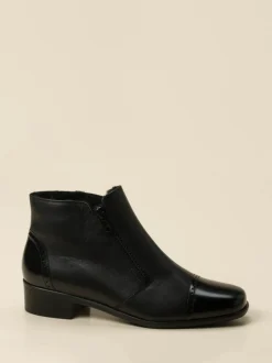 Semler – Stiefelette aus Kalbleder in Schwarz