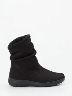 Semler – Stiefelette aus Nubukleder schwarz