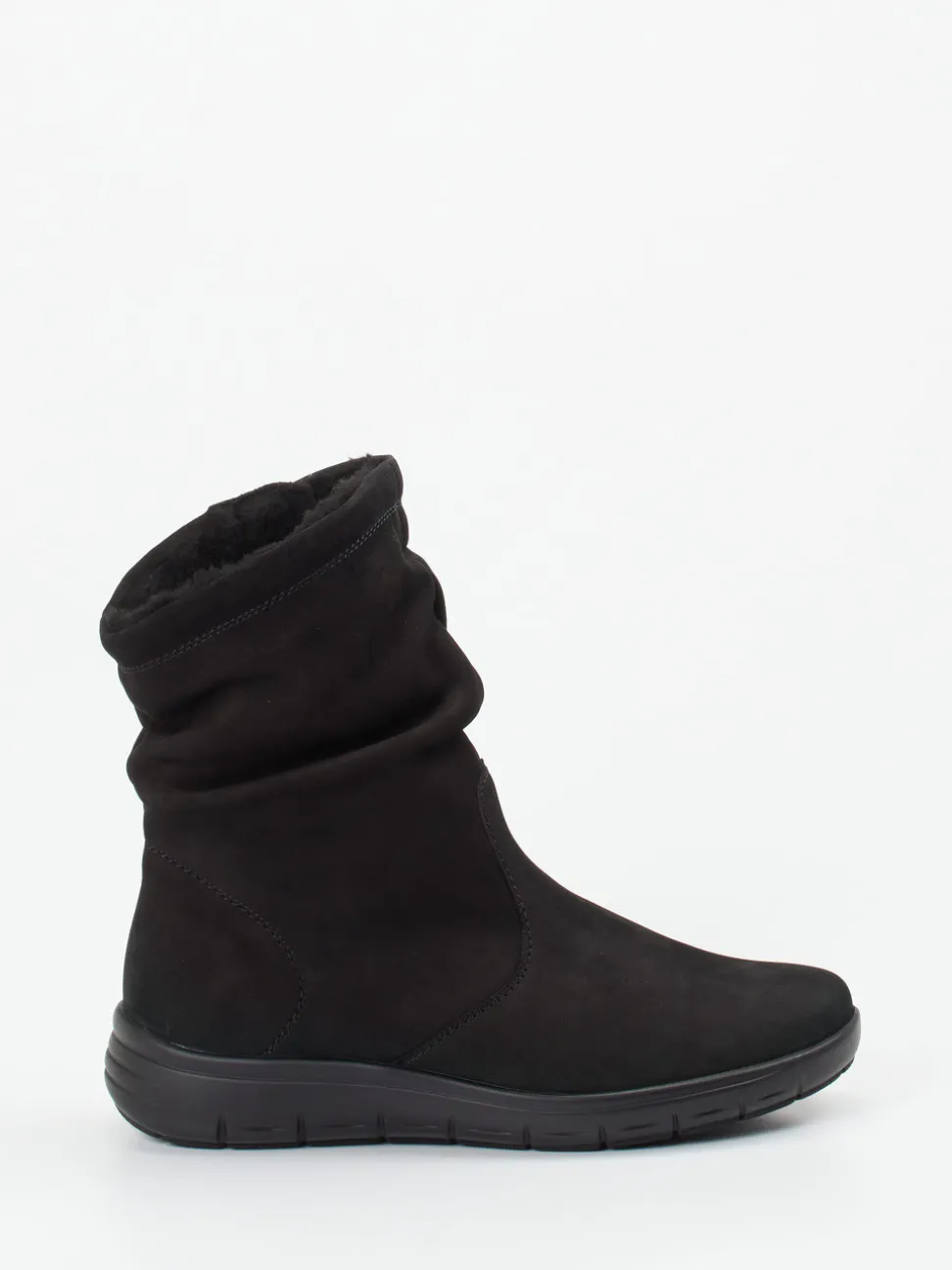 Semler – Stiefelette aus Nubukleder schwarz