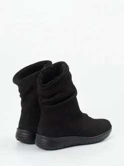 Semler – Stiefelette aus Nubukleder schwarz