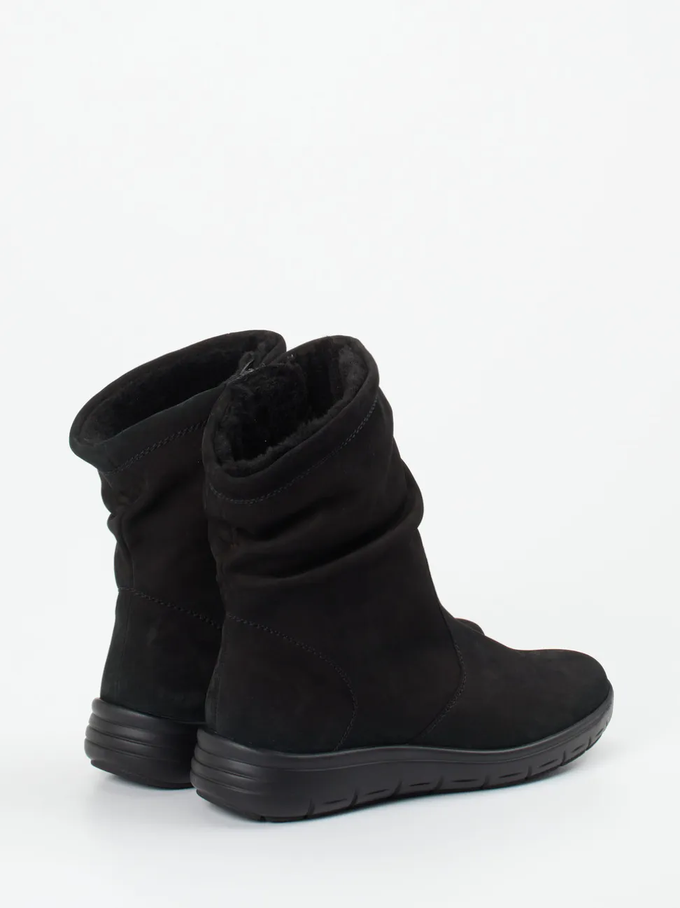 Semler – Stiefelette aus Nubukleder schwarz