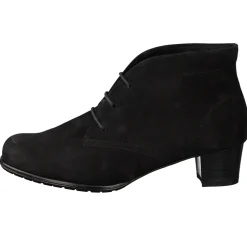Semler – Stiefelette aus Nubukleder schwarz