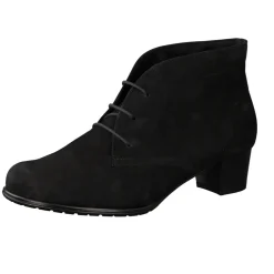 Semler – Stiefelette aus Nubukleder schwarz