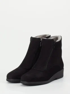 Semler – Stiefelette aus Nubukleder schwarz