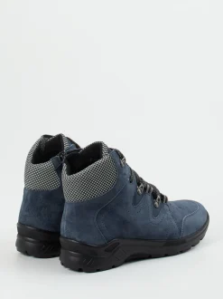 Semler – Stiefelette aus Veloursleder Dunkelblau
