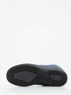 Semler – Stiefelette aus Veloursleder Dunkelblau