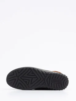 Semler – Stiefelette aus Veloursleder mittelbraun