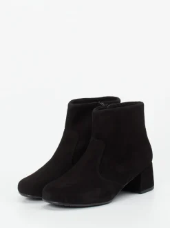 Semler – Stiefelette aus Veloursleder Schwarz