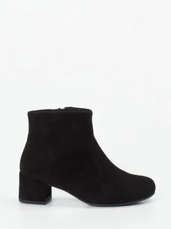 Semler – Stiefelette aus Veloursleder Schwarz
