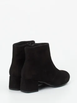 Semler – Stiefelette aus Veloursleder Schwarz