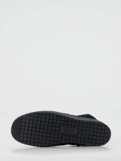 Semler – Stiefelette aus Veloursleder tiefschwarz