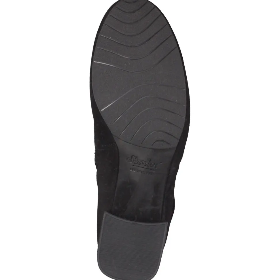 Semler – Stiefelette aus Veloursleder Schwarz