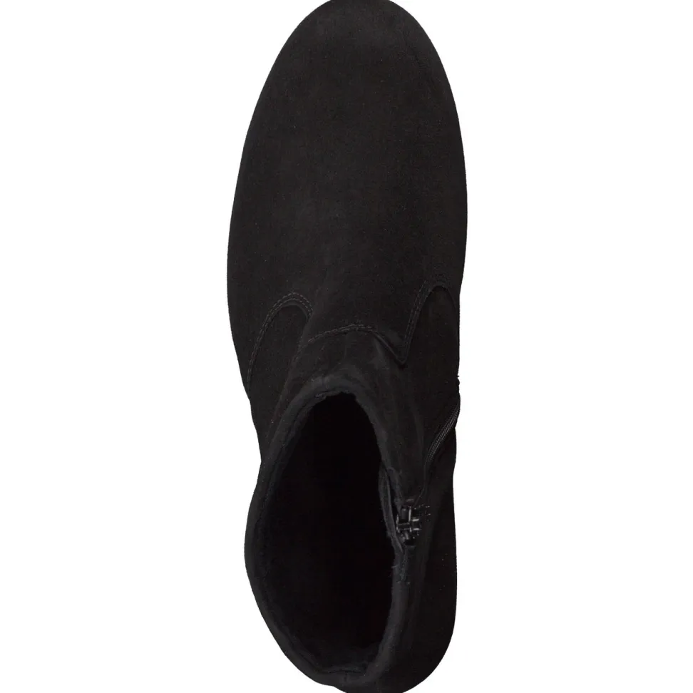 Semler – Stiefelette aus Veloursleder Schwarz