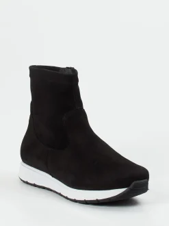 Semler – Stiefeletten aus Veloursleder schwarz