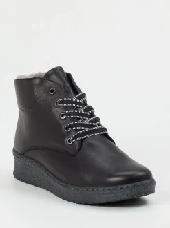 Semler – Stiefeletten aus Kalbleder in Schwarz