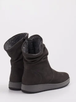 Semler – Stiefeletten aus Nubukleder in Grau