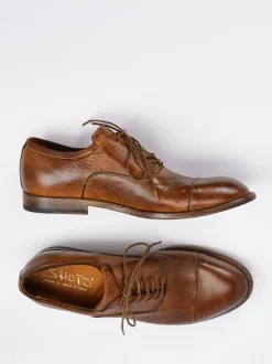 Shoto – Derby-Schnürschuh aus Elchleder Cognac