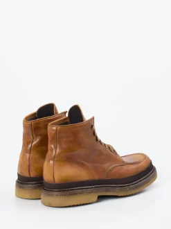 Shoto – Schnürboots aus Cordovan-Pferdeleder cognacbraun