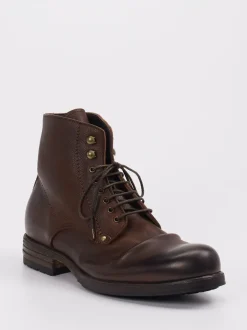 Shoto – Schnürboots aus Kalbleder Dunkelbraun