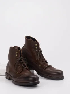 Shoto – Schnürboots aus Kalbleder Dunkelbraun