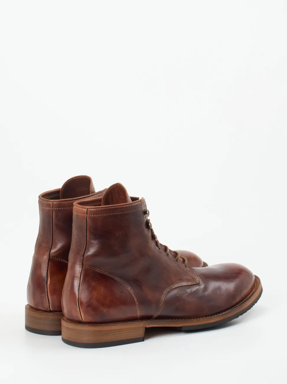Shoto – Schnürstiefel aus Pferdeleder kastanienbraun