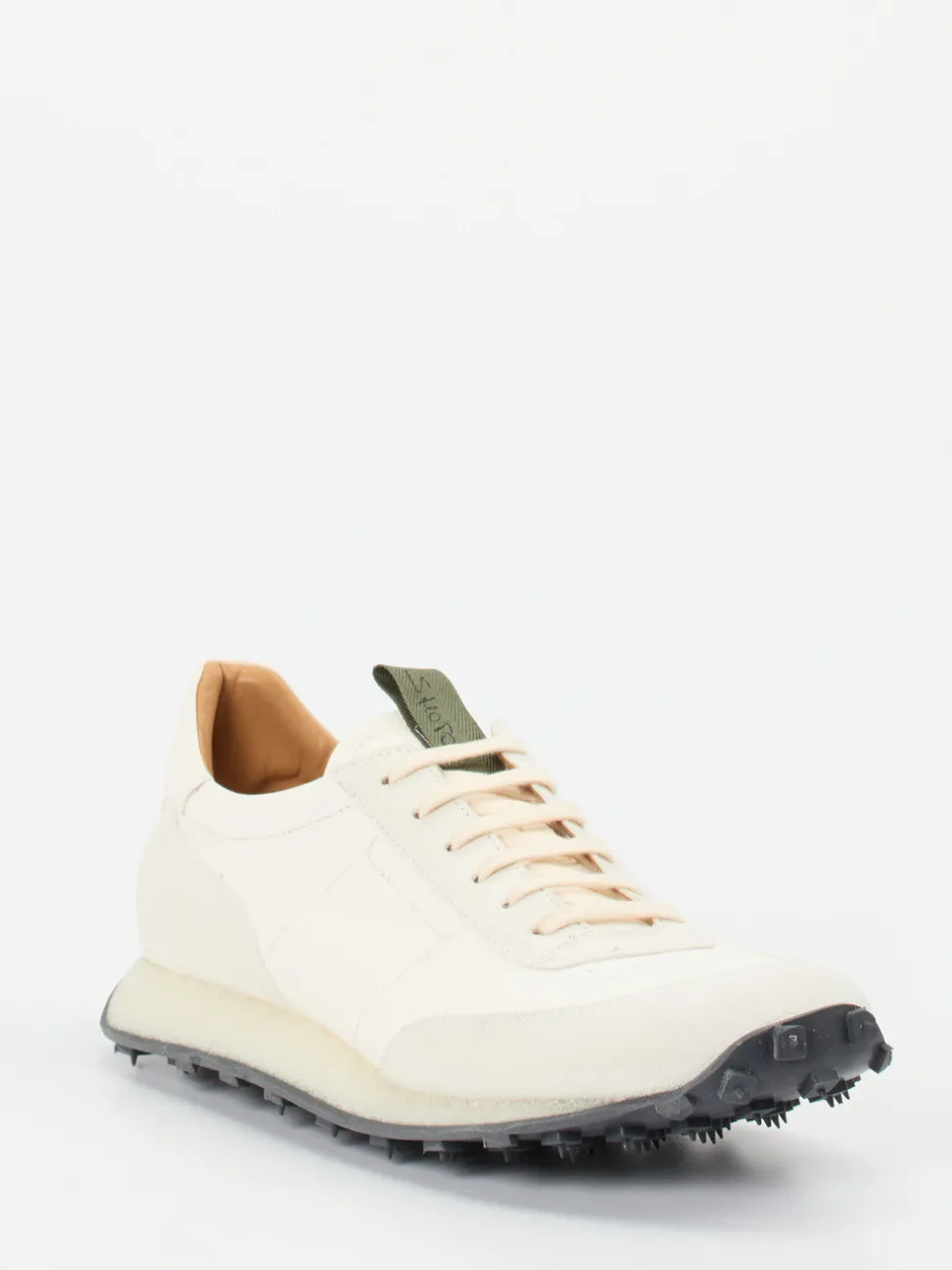 Shoto – Sneaker aus Känguruleder in Offwhite