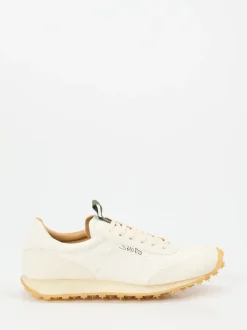 Shoto – Sneaker aus Känguruleder in Cremeweiß