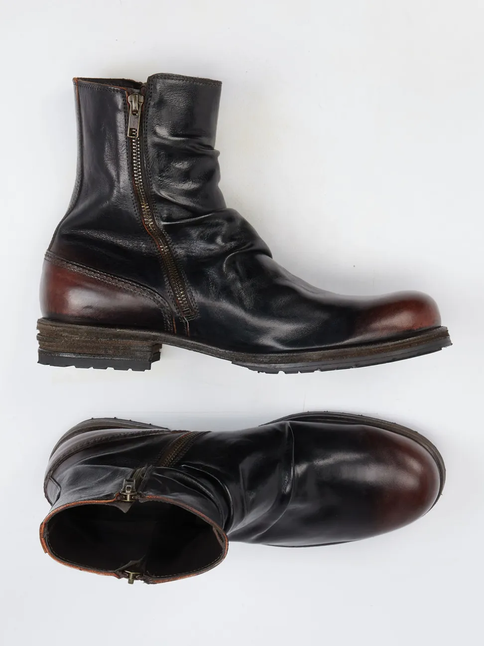 Shoto – Stiefeletten aus Pferdeleder in Tiefbraun