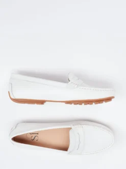 Si – Loafer aus Kalbleder in Weiß