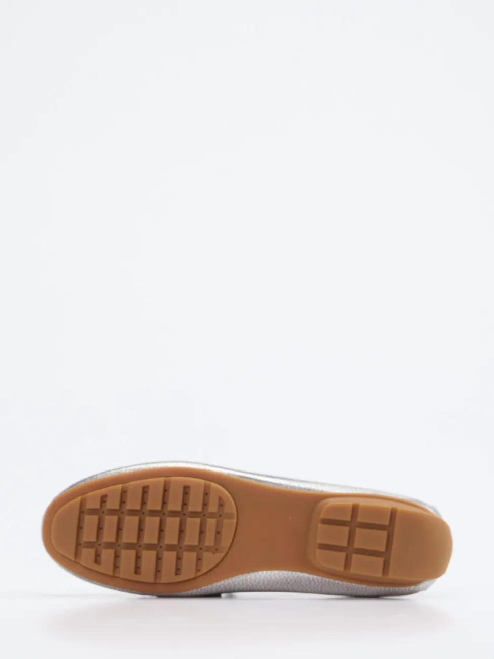 Si – Penny Loafer aus Metallic-Kalbleder silber