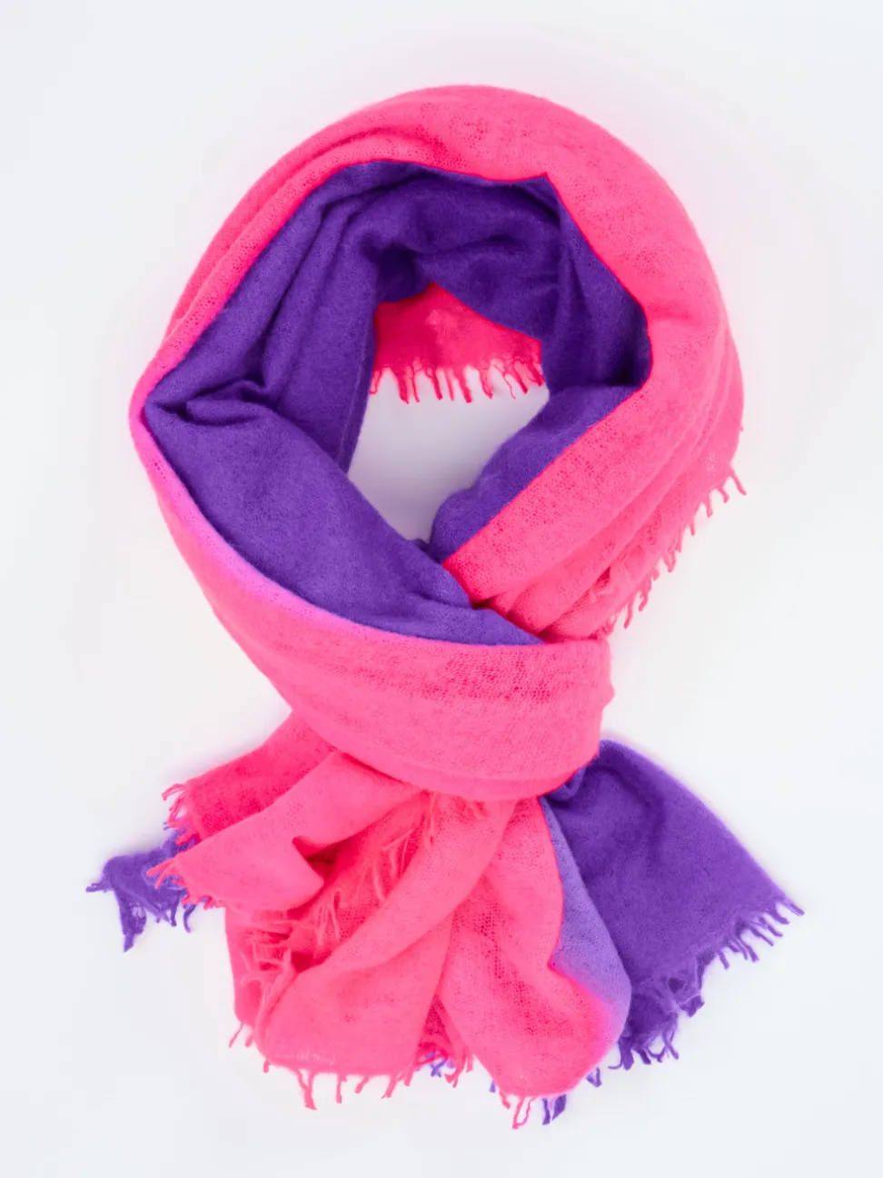 Simone Bruns – Schal aus Kaschmir in Pink-Violett