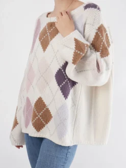 Simone Bruns – Strickpullover aus Cashmere wollweiß