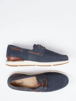 Sioux – Bootsschuh aus Nubukleder Marineblau