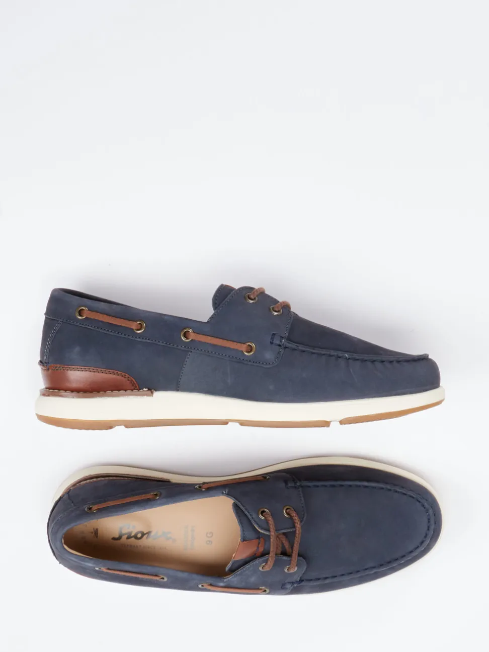 Sioux – Bootsschuh aus Nubukleder Marineblau