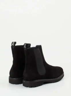 Sioux – Chelsea Boots aus Veloursleder schwarz