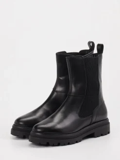 Sioux – Chelsea Boots aus Leder Schwarz