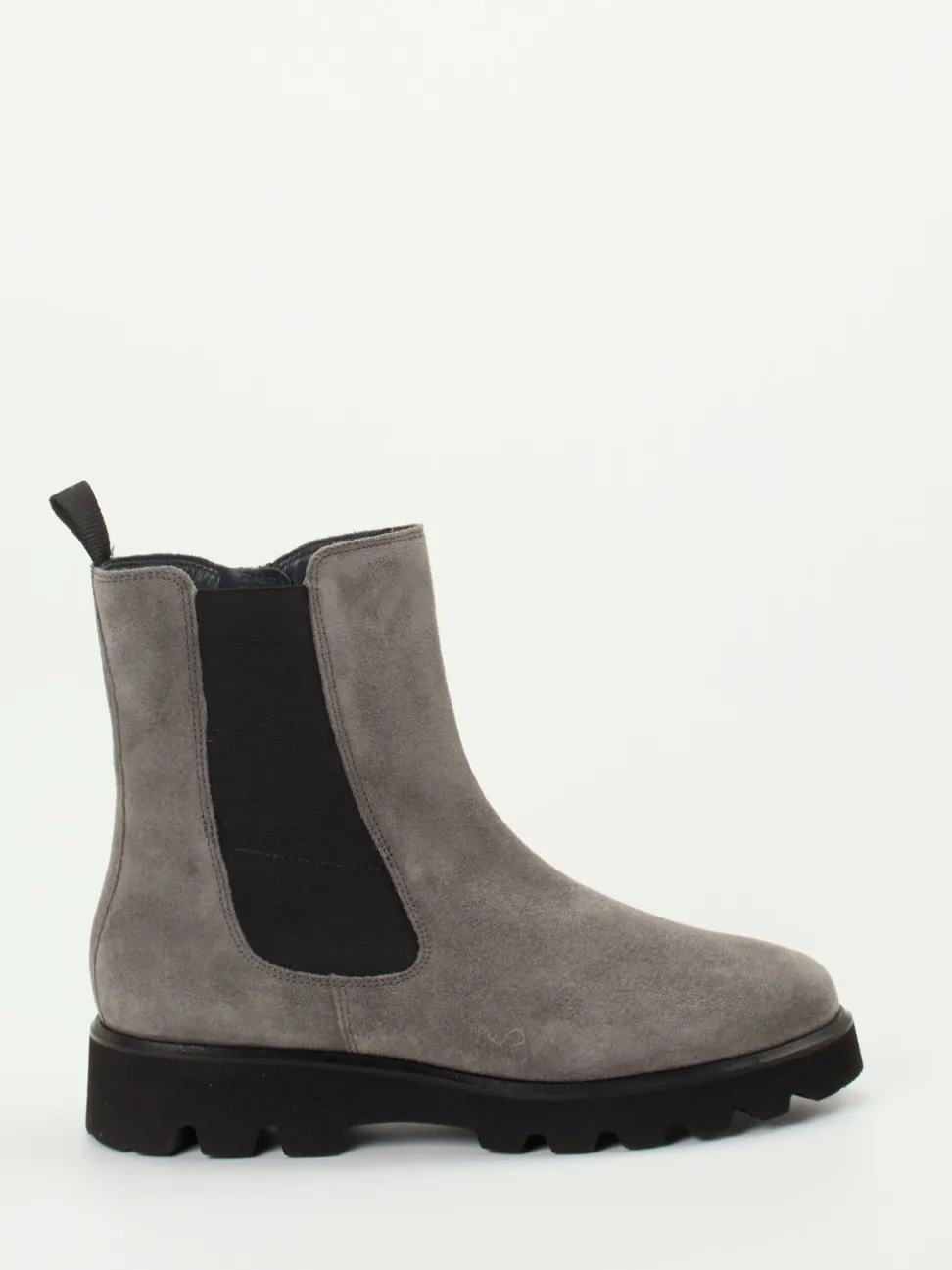 Sioux – Chelsea Boots aus Veloursleder grau