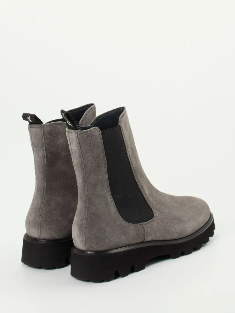 Sioux – Chelsea Boots aus Veloursleder grau