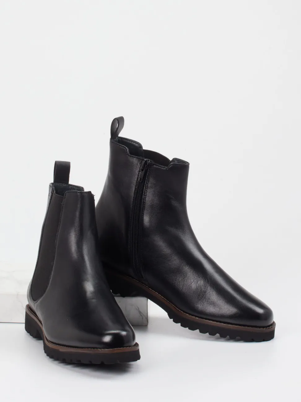 Sioux – Chelsea Boots aus Lammleder schwarz