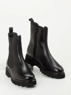 Sioux – Chelsea Boots aus Kalbleder schwarz