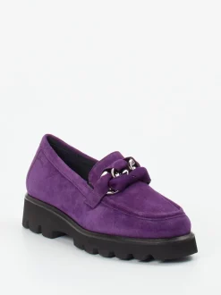 Sioux – Chunky Loafer aus Veloursleder Violett