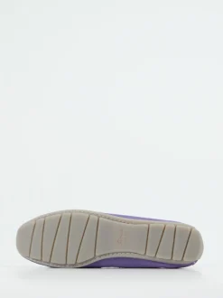 Sioux – Damen-Loafer aus Veloursleder Lavendel