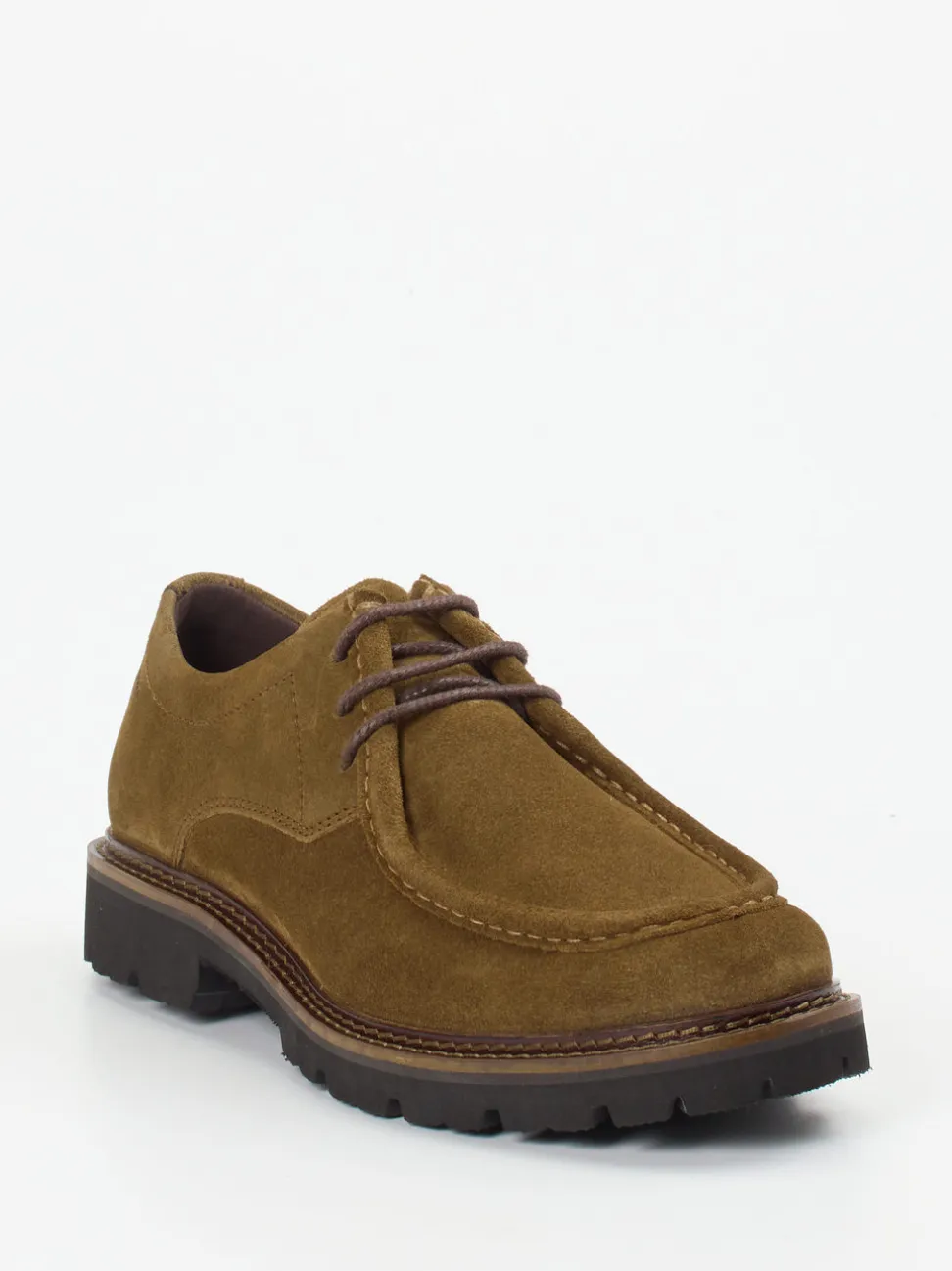Sioux – Derby aus Veloursleder cognacbraun