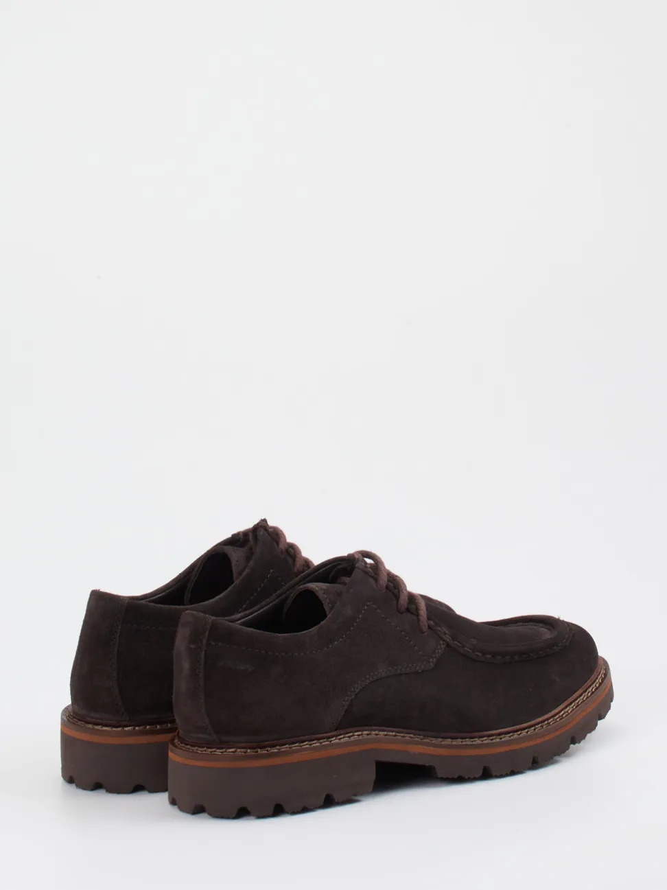 Sioux – Derby-Schnürschuh aus Veloursleder dunkelbraun